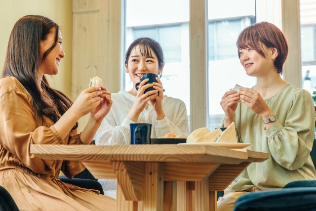 3人でカフェ
