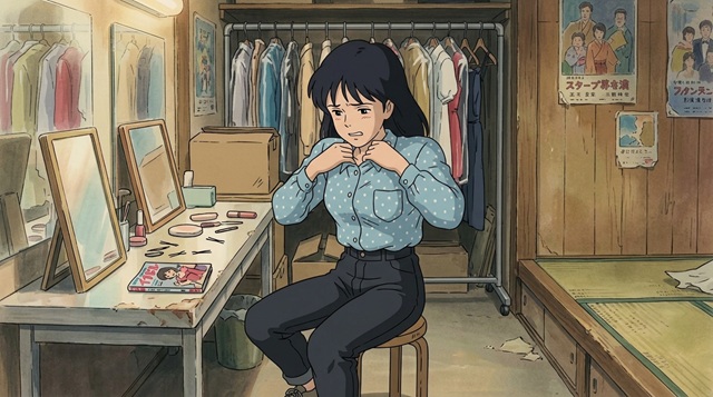 窮屈な女性アイドル